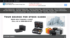 Desktop Screenshot of customshippingcases.com