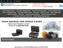 Tablet Screenshot of customshippingcases.com